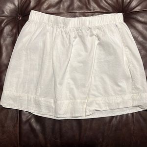 Jcrew cotton mini skirt - white - size M